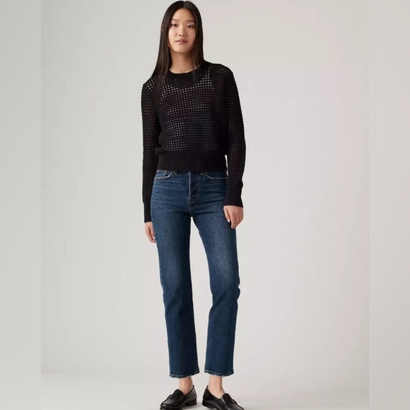 Levi's | Wedgie Straight Fit Denim Dark Wash Jeans Size 29/8 Casual Classic - Picture 1 of 11